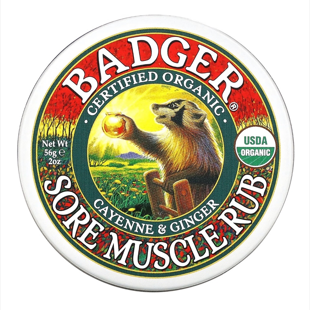 $8❤️‍🔥 LAST 1! Badger Balm Organic Cayenne & Ginger Sore Muscle Rub 🌱 NEW